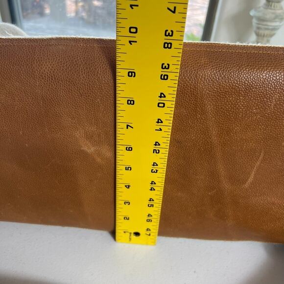 Rhitu Saugat Duffle Bag Medium Size Handmade In Nepal Brown Tweed Canvas Tote - Picture 13 of 13